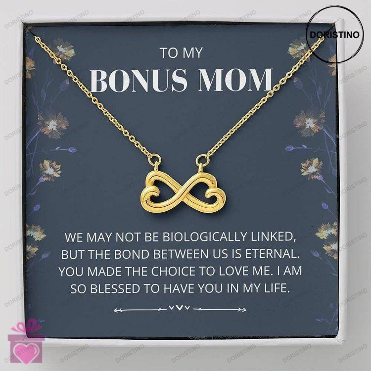 Bonus Mom Necklace  Eternal Bond  Mother In Law From Step Daughter Step Son Doristino Trending Necklace